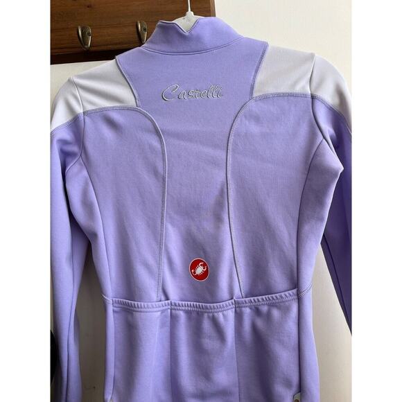 Castelli Performance Cycling Purple Jacket Big Graphic Logo Full Zip small - Picture 4 of 11